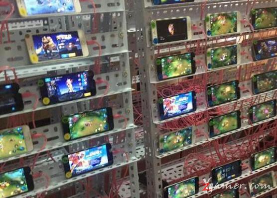 《王者荣耀》刷金工作室：百台苹果手动群控235