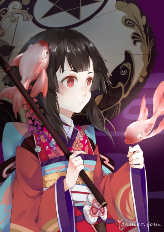 阴阳师手游萝莉神乐壁纸美图鉴赏154