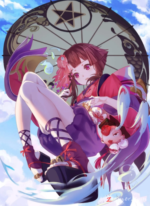 阴阳师手游萝莉神乐壁纸美图鉴赏993