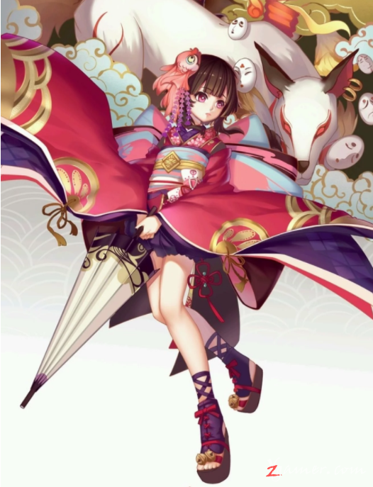 阴阳师手游萝莉神乐壁纸美图鉴赏257