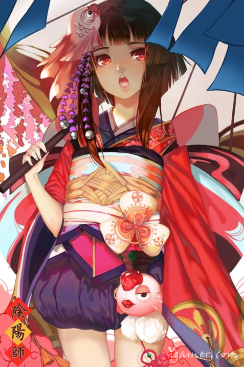 阴阳师手游萝莉神乐壁纸美图鉴赏313