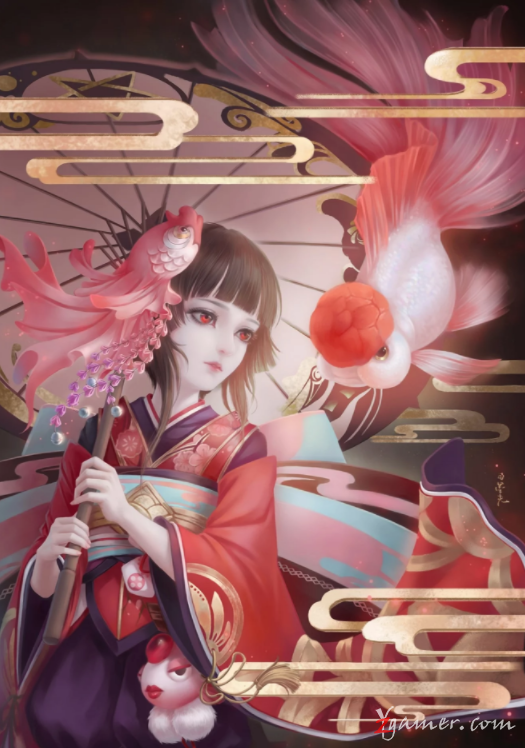 阴阳师手游萝莉神乐壁纸美图鉴赏676