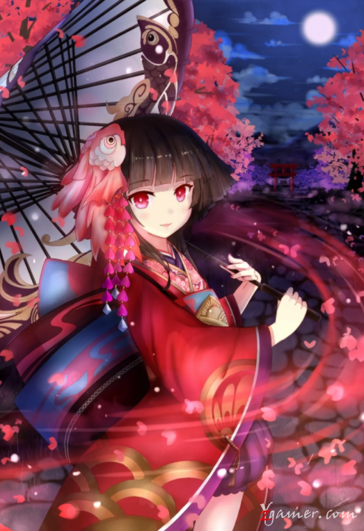 阴阳师手游萝莉神乐壁纸美图鉴赏489